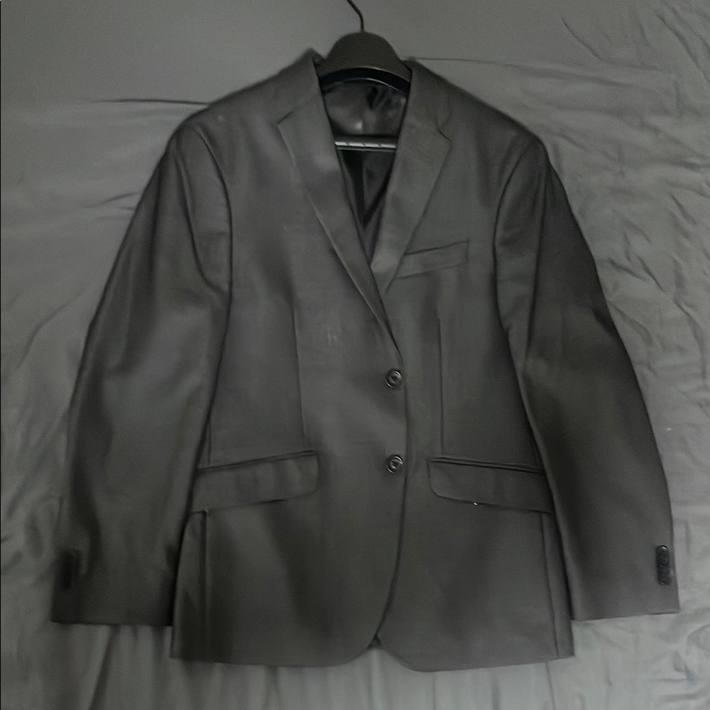 Reaction Kenneth Cole Black Sport Coat Tailored Fit